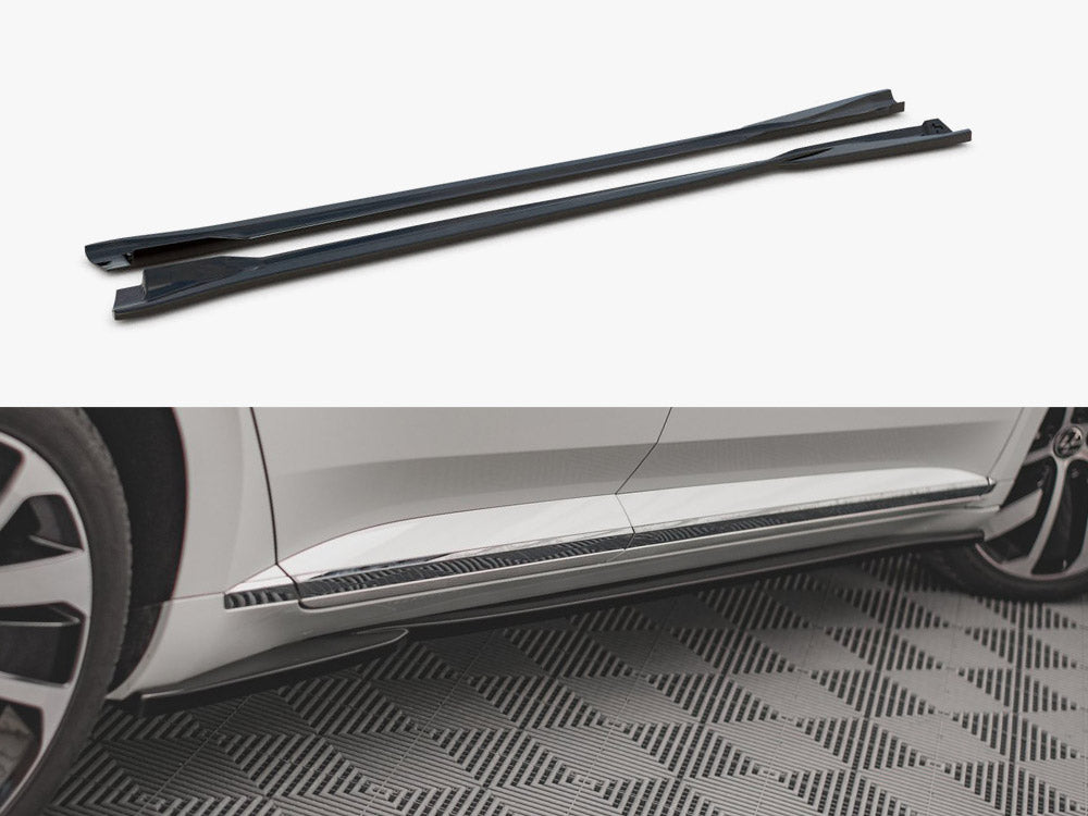 Side Skirt Diffusers compatible with Volkswagen Arteon R / R-Line Sedan / Shooting Brake Mk1 Facelift
