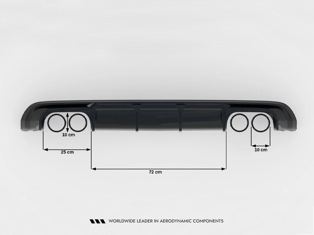 Rear Valance compatible with Audi S3 Sportback 8V