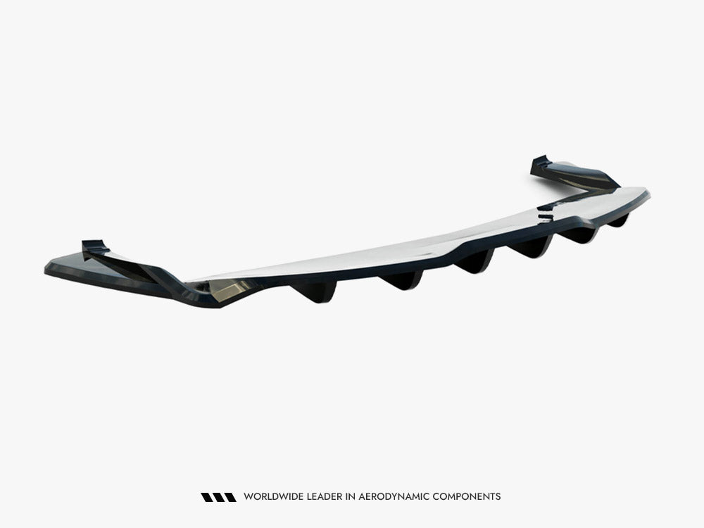 Rear Splitter (Vertical Bars) V.2 compatible with Tesla Model S Plaid Mk1 Facelift