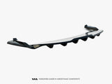 Rear Splitter (Vertical Bars) V.2 compatible with Tesla Model S Plaid Mk1 Facelift