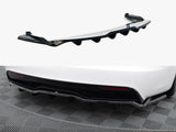 Rear Splitter (Vertical Bars) V.2 compatible with Tesla Model S Plaid Mk1 Facelift