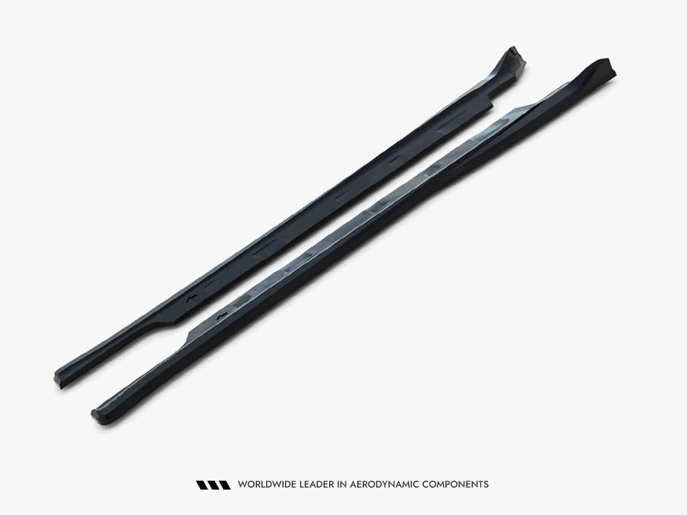 Side Skirts Diffusers V.1 compatible with Tesla Model S Plaid Mk1 Facelift