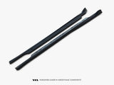 Side Skirts Diffusers V.1 compatible with Tesla Model S Plaid Mk1 Facelift