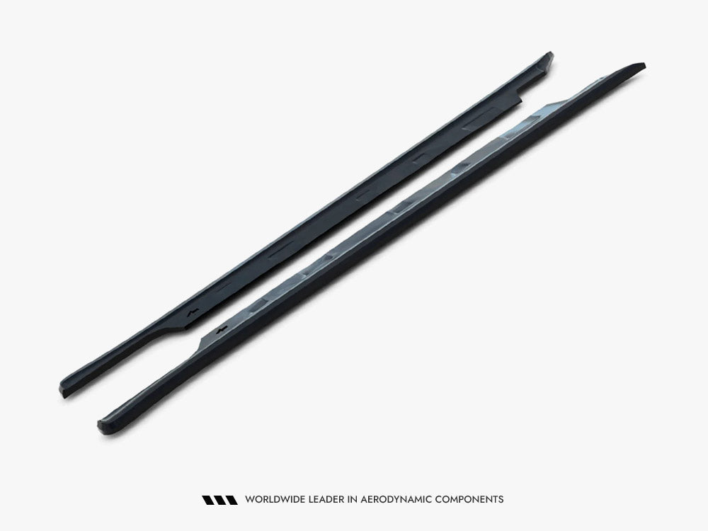 Side Skirts Diffusers V.2 compatible with Tesla Model S Plaid Mk1 Facelift