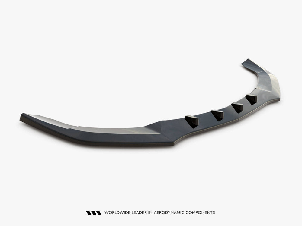 Front Splitter V.1 compatible with Mercedes E AMG Line Sedan W212 Facelift (2012-2016)