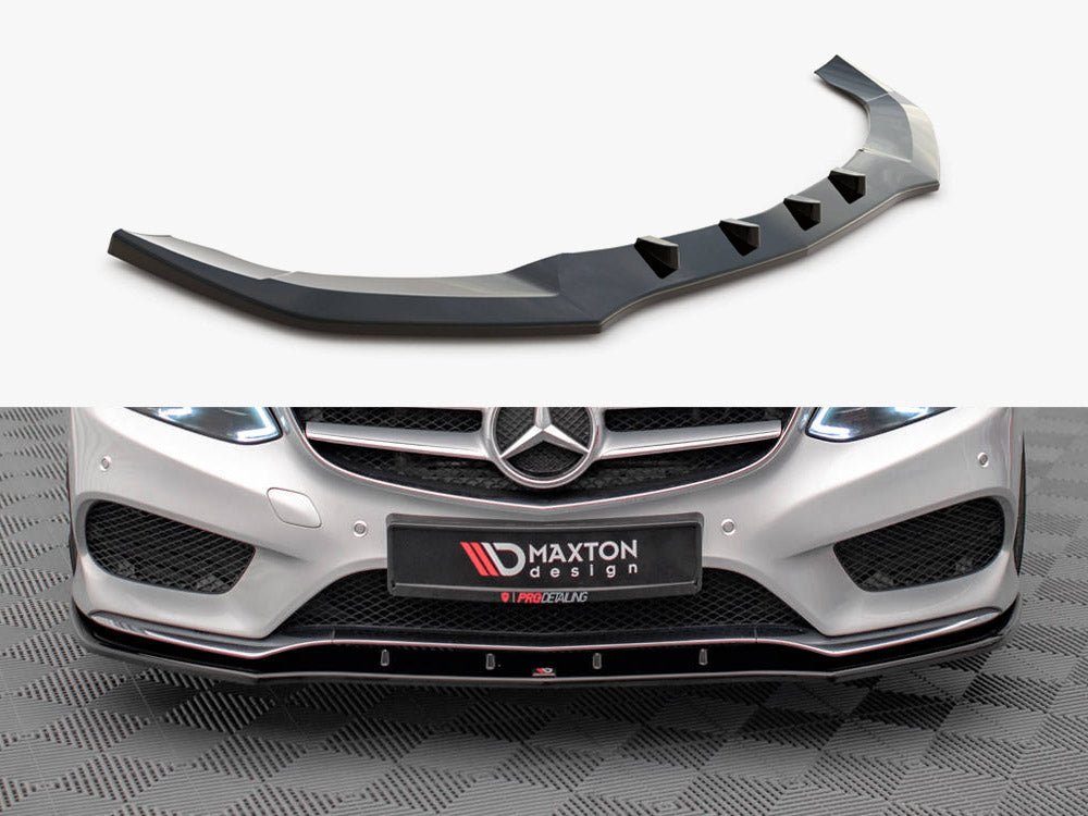Front Splitter V.1 compatible with Mercedes E AMG Line Sedan W212 Facelift (2012-2016)
