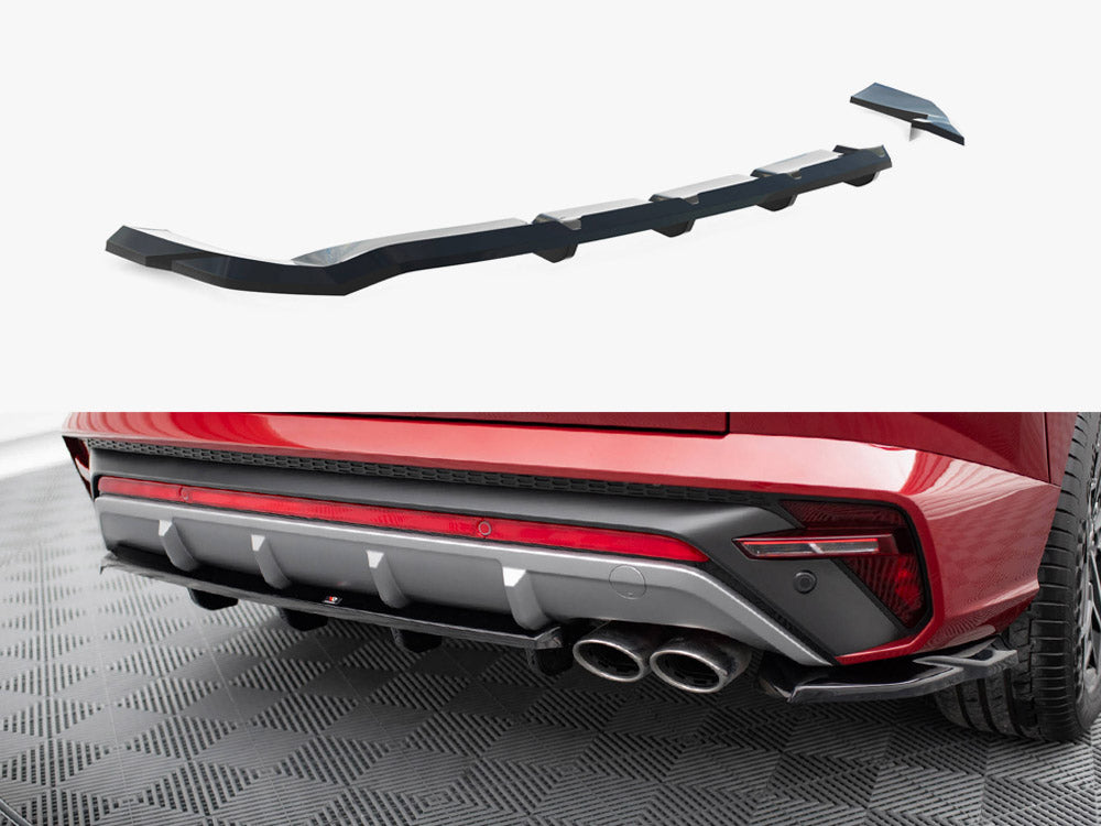 Rear Splitter (Vertical Bars) compatible with Hyundai Tucson N Line Mk4