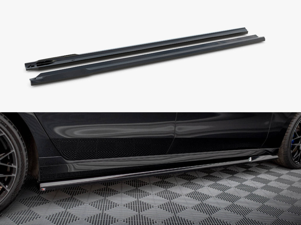 Side Skirt Diffusers V.1 compatible with BMW 740d xDrive M-Pack / 740i xDrive M-Pack G70