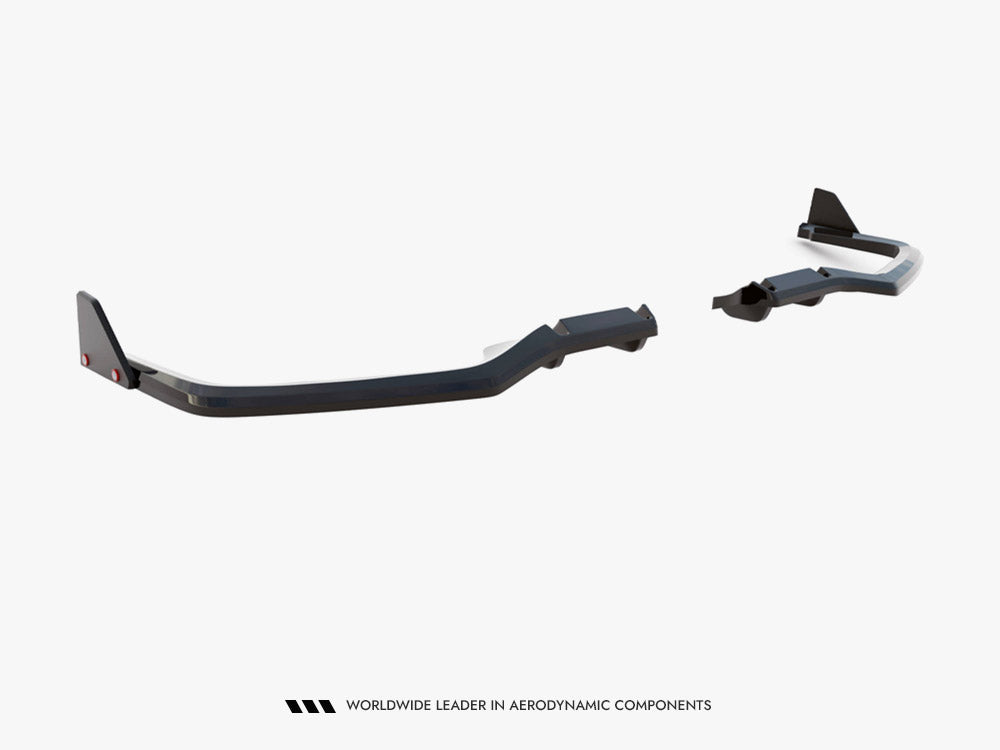 Rear Splitter V.1 (Vertical Bars) + Flaps compatible with Honda Civic Sport Mk10 Facelift