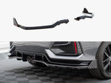 Rear Splitter V.1 (Vertical Bars) + Flaps compatible with Honda Civic Sport Mk10 Facelift