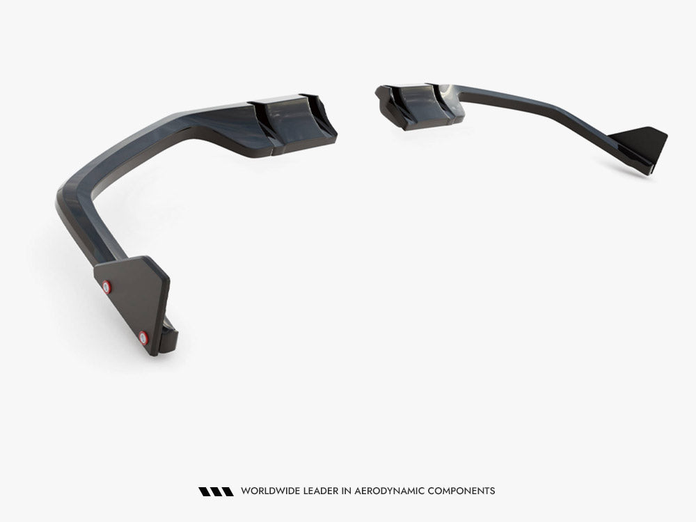 Rear Splitter V.1 (Vertical Bars) + Flaps compatible with Honda Civic Sport Mk10 Facelift