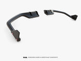 Rear Splitter V.1 (Vertical Bars) + Flaps compatible with Honda Civic Sport Mk10 Facelift