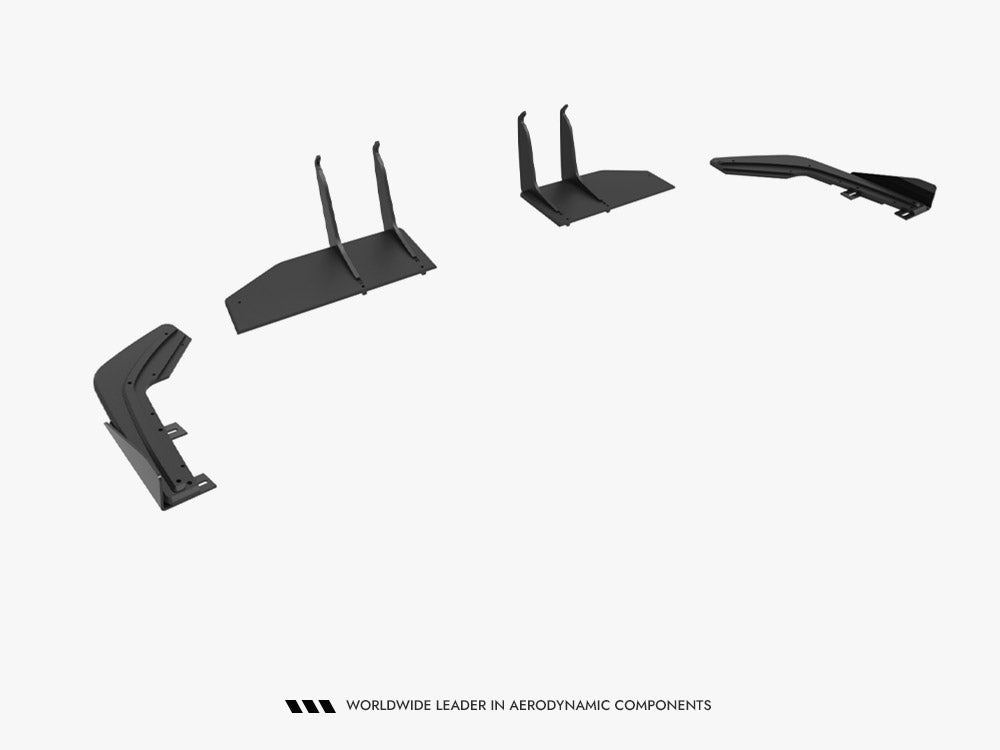 Street PRO Rear Diffuser + Flaps compatible with Honda Civic Type-R Mk11