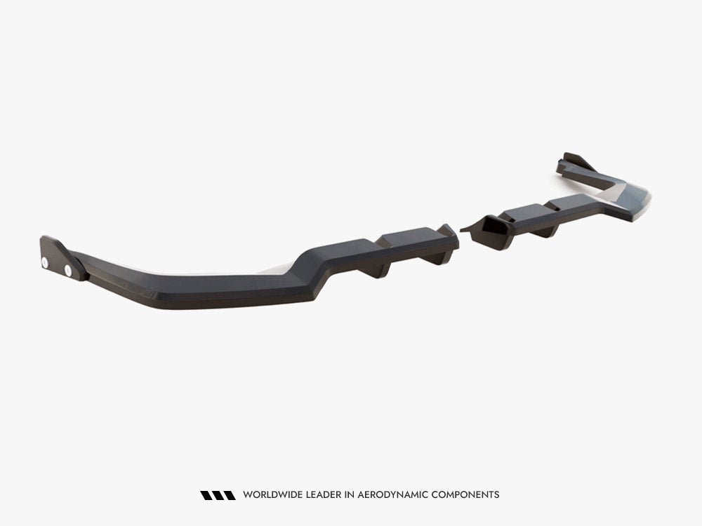 Rear Splitter (Vertical Bars) V.1 + Flaps compatible with Honda Civic Type-R Mk11