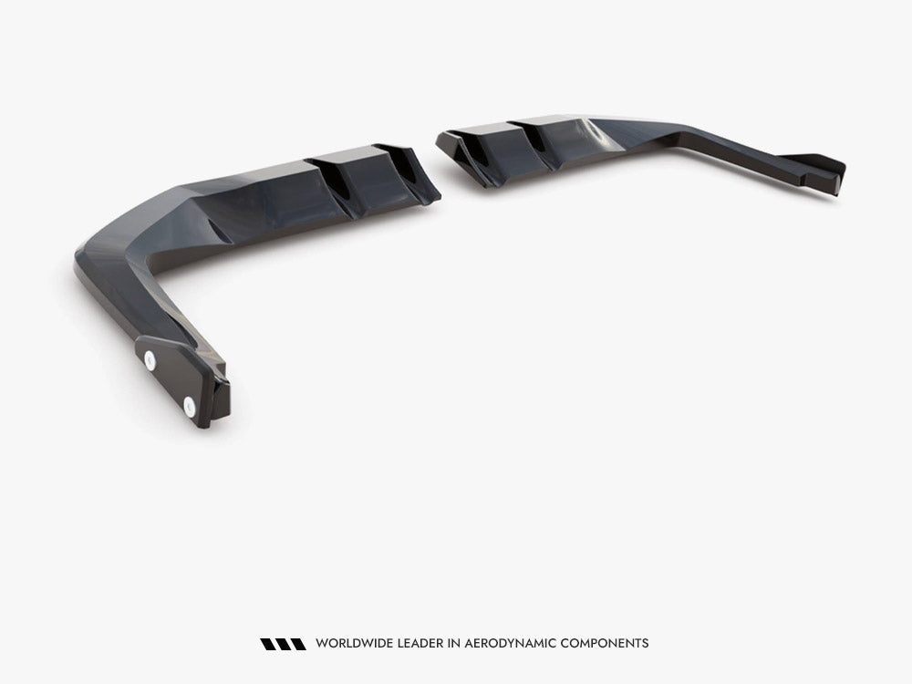 Rear Splitter (Vertical Bars) V.1 + Flaps compatible with Honda Civic Type-R Mk11