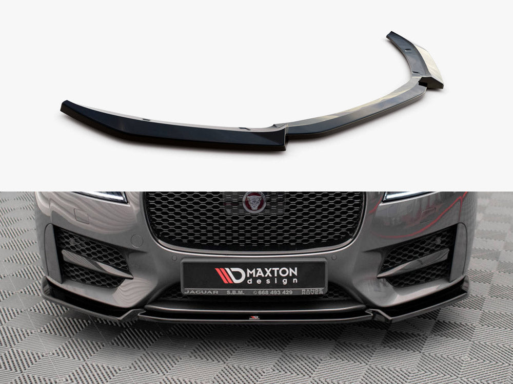 Front Splitter V.2 compatible with Jaguar XF R-Sport Mk2