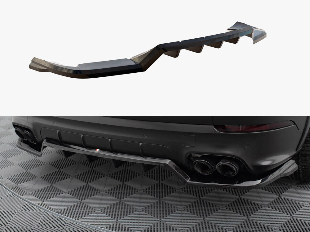 Rear Splitter (Vertical Bars) compatible with Porsche Cayenne Sport Design Mk3
