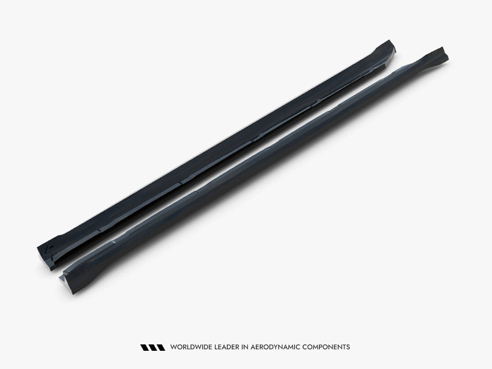 Side Skirt Diffusers V.1 compatible with Porsche Cayenne Sport Design / Turbo SUV / Coupe Mk3 / Mk3 Facelift