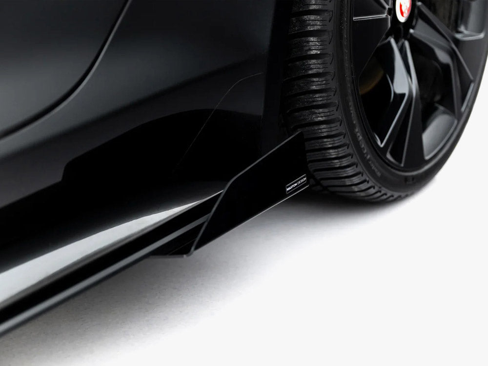 Street PRO Side Skirt Diffusers + Flaps compatible with Jaguar F-Type X152 Facelift 2