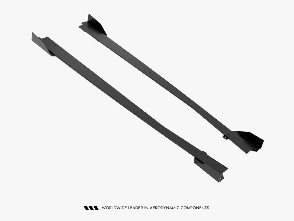 Street PRO Side Skirt Diffusers + Flaps compatible with Jaguar F-Type X152 Facelift 2