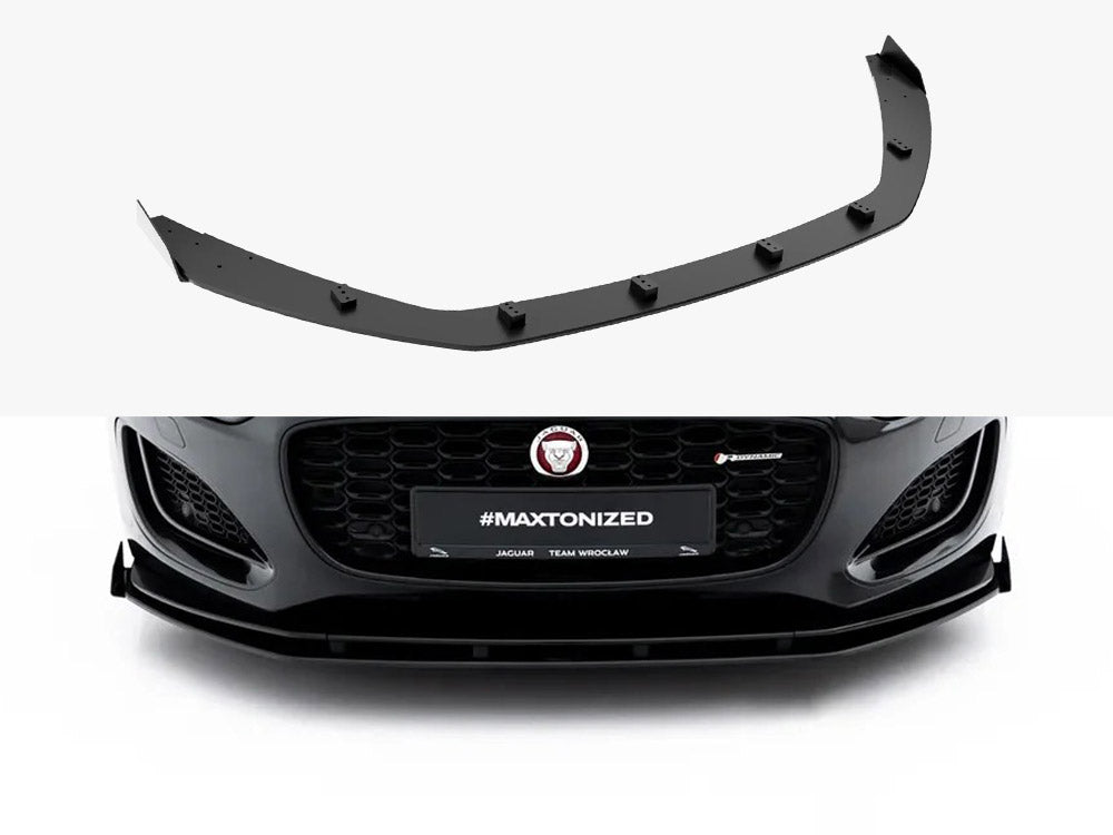 Street PRO Front Splitter + Flaps compatible with Jaguar F-Type X152 Facelift 2
