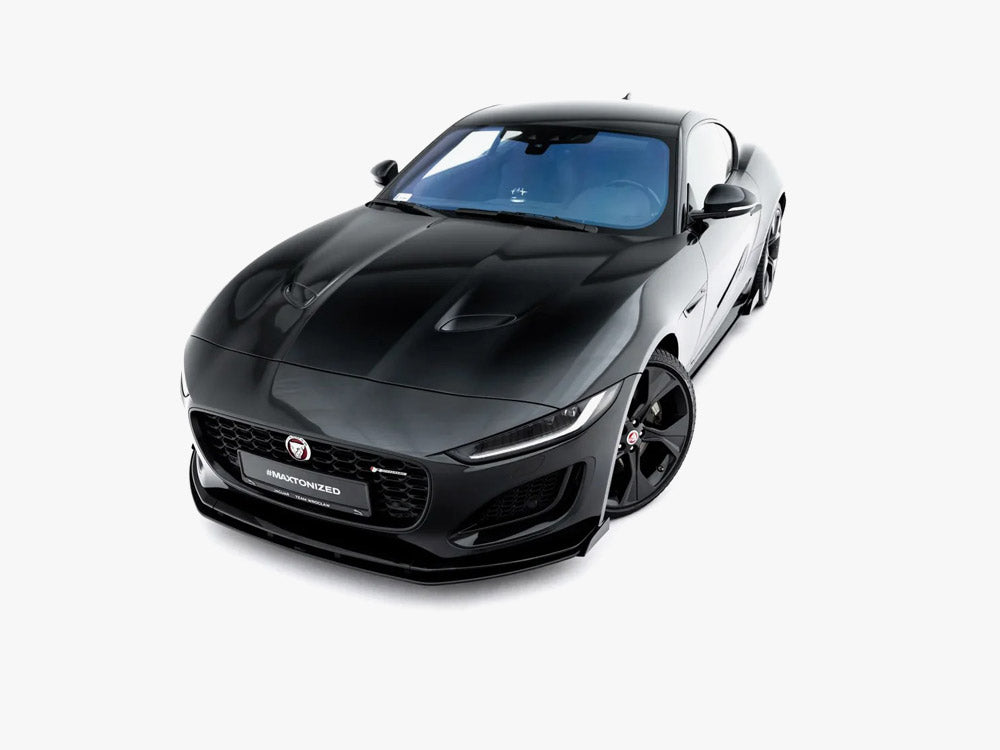 Street PRO Front Splitter + Flaps compatible with Jaguar F-Type X152 Facelift 2