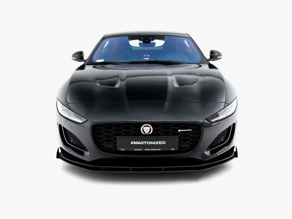 Street PRO Front Splitter + Flaps compatible with Jaguar F-Type X152 Facelift 2