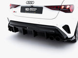 Rear Valance + Exhaust Ends Imitation compatible with Audi A3 S Line Sportback 8Y Facelift