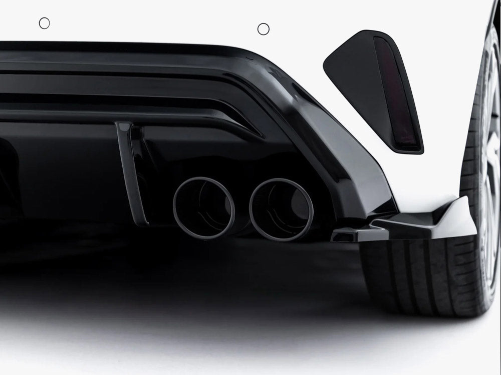 Rear Valance + Exhaust Ends Imitation compatible with Audi A3 S Line Sportback 8Y Facelift