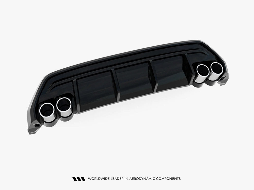 Rear Valance + Exhaust Ends Imitation compatible with Audi A3 S Line Sportback 8Y Facelift
