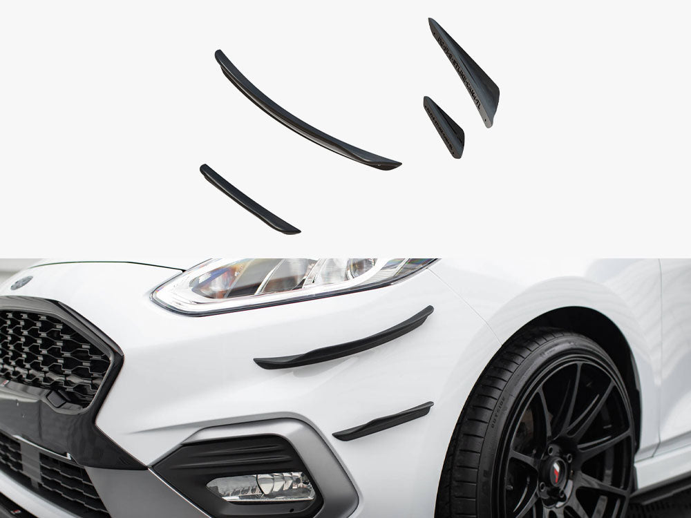 Front Bumper Wings (Canards) V.3 compatible with Ford Fiesta Mk8 ST / ST-Line