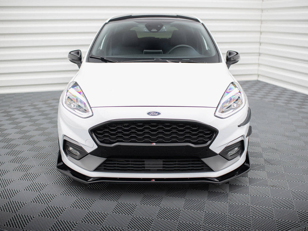 Front Splitter V.4 + Flaps compatible with Ford Fiesta ST / ST-Line Mk8