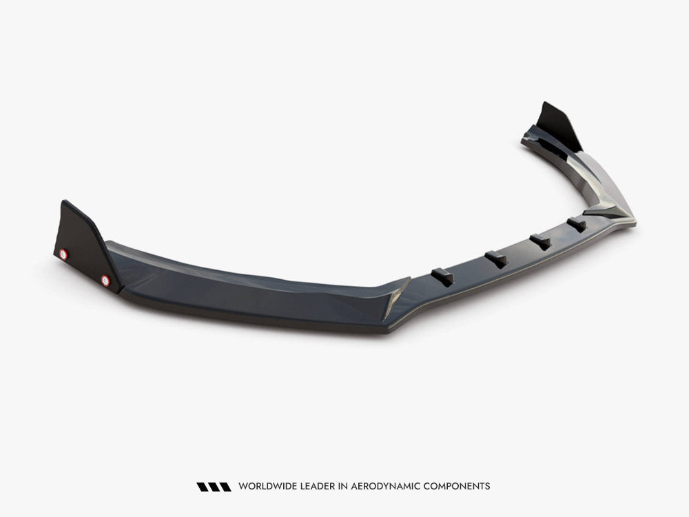 Front Splitter V.4 + Flaps compatible with Ford Fiesta ST / ST-Line Mk8