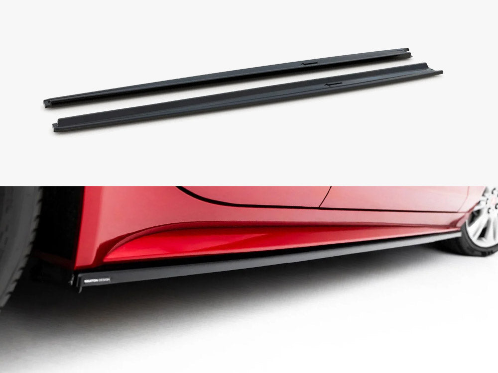 Side Skirts Diffusers compatible with Jaguar XE R-Dynamic X760 Facelift