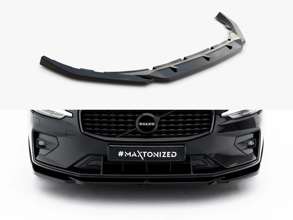 Front Splitter V.2 compatible with Volvo S60 / V60 R-Design Mk3