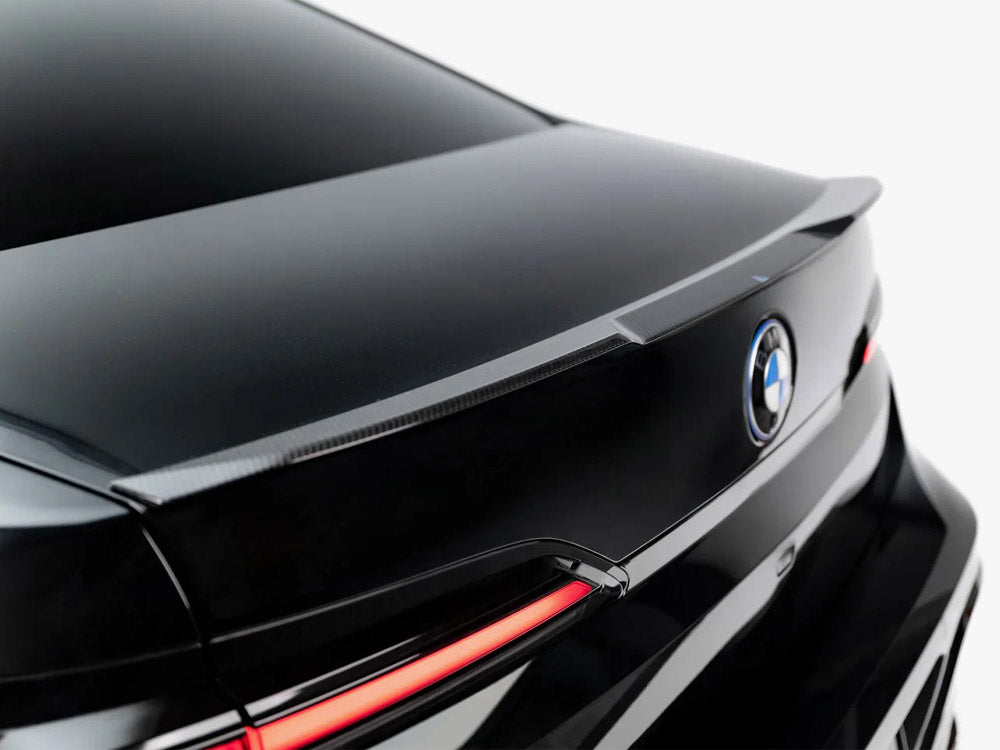 Prepreg Carbon Fiber Tailgate Spoiler (Lower) compatible with BMW 7 M-Pack / M760e / i7 M-Pack G70