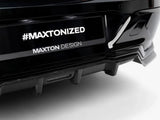 Prepreg Carbon Fiber Rear Splitter (Vertical Bars) compatible with BMW 7 M-Pack / i7 M-Pack G70