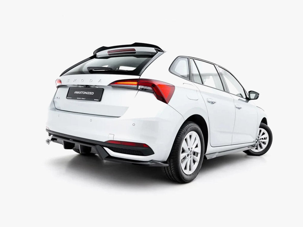 Rear Splitter (Vertical Bars) compatible with Skoda Scala Mk1 Facelift