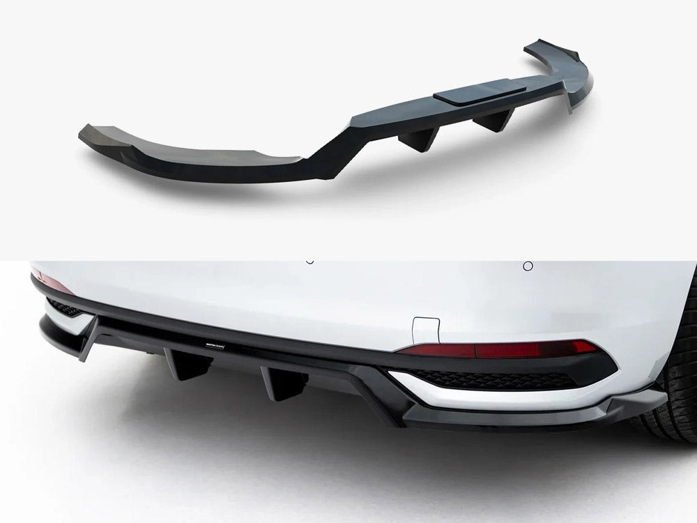 Rear Splitter (Vertical Bars) compatible with Skoda Scala Mk1 Facelift