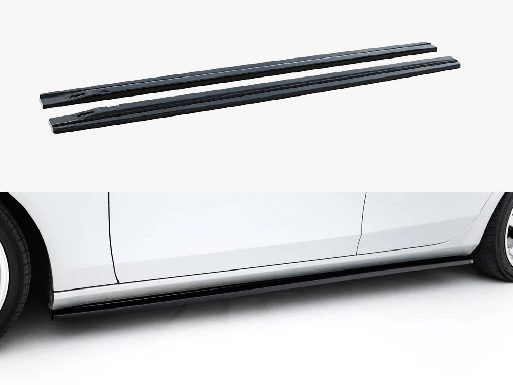Side Skirt Diffusers V.1 compatible with Audi S4 / A4 / A4 S Line Sedan / Avant B8 / B8 Facelift