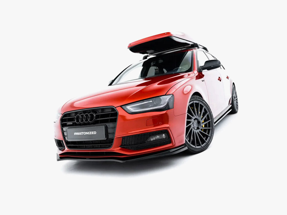 Front Splitter V.4 compatible with Audi A4 S Line / S4 B8 Facelift