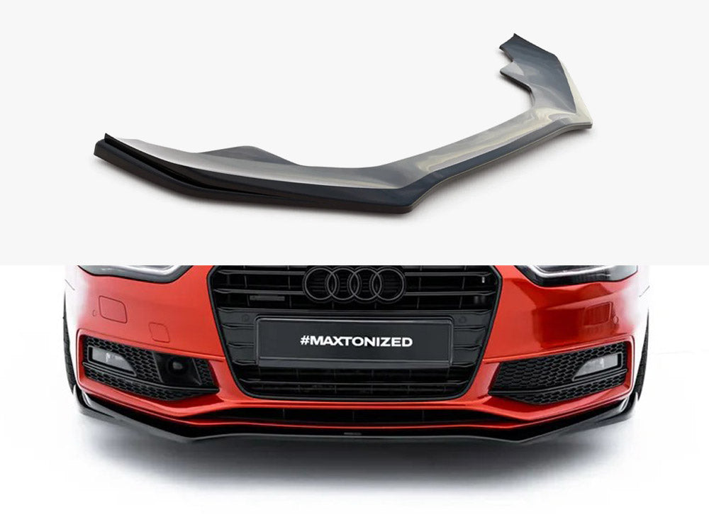 Front Splitter V.4 compatible with Audi A4 S Line / S4 B8 Facelift
