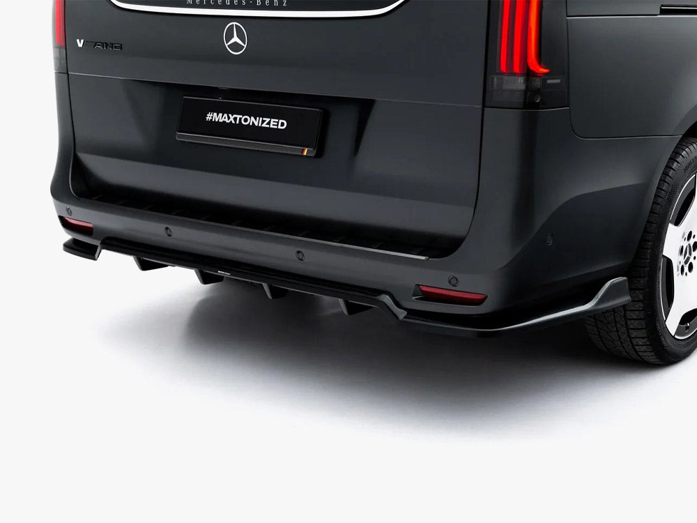 Rear Splitter (Vertical Bars) compatible with Mercedes-Benz V AMG Line W447 Facelift 2
