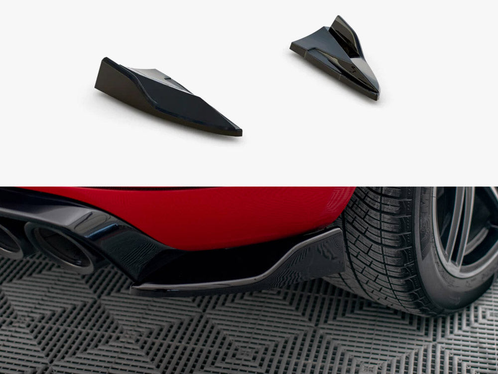 Rear Side Splitters V.2 compatible with Porsche Macan GTS / Sport Design Mk1 Facelift