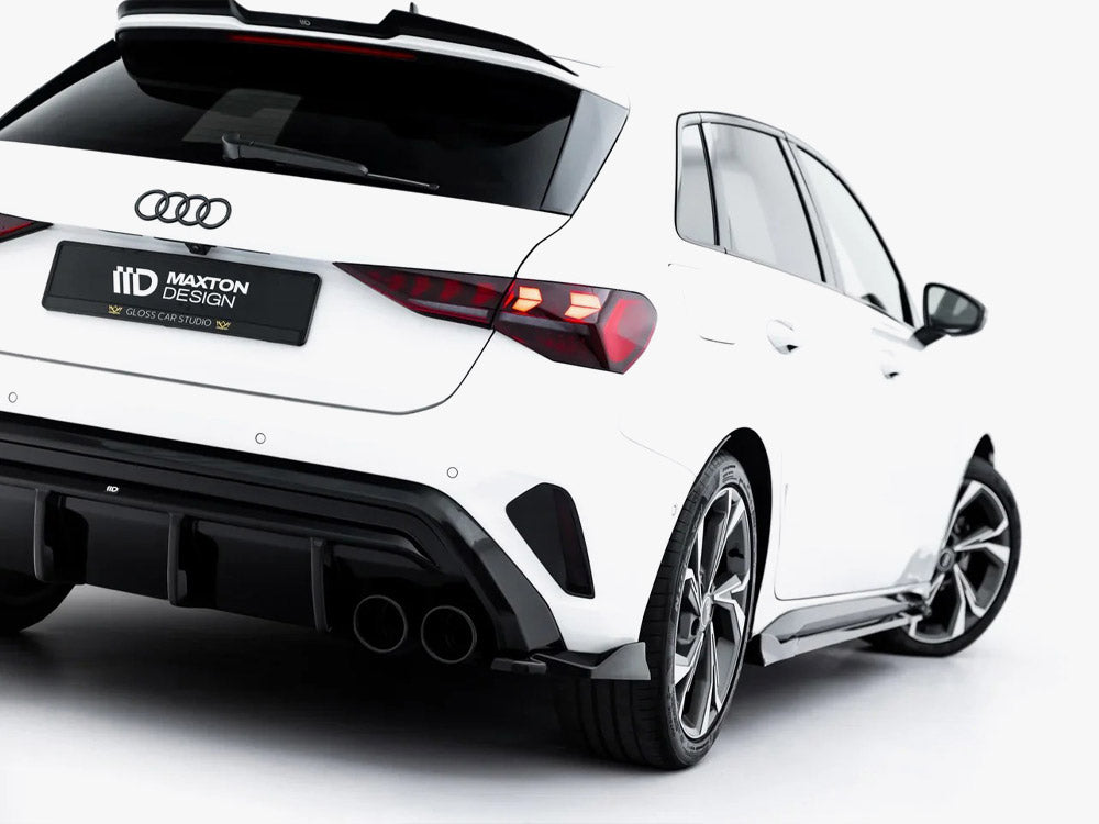 Rear Side Splitters V.4 compatible with Audi S3 Sportback Facelift