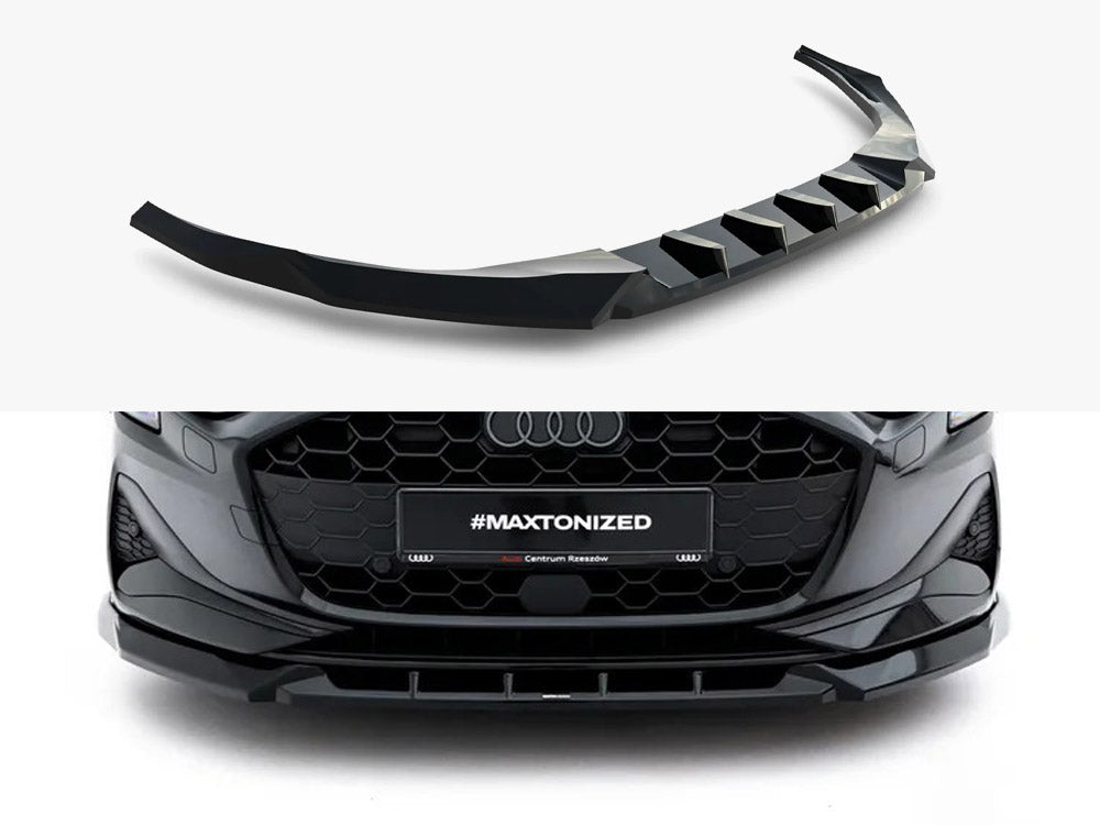 Front Splitter V.1 compatible with Audi A3 Sedan 8Y Facelift