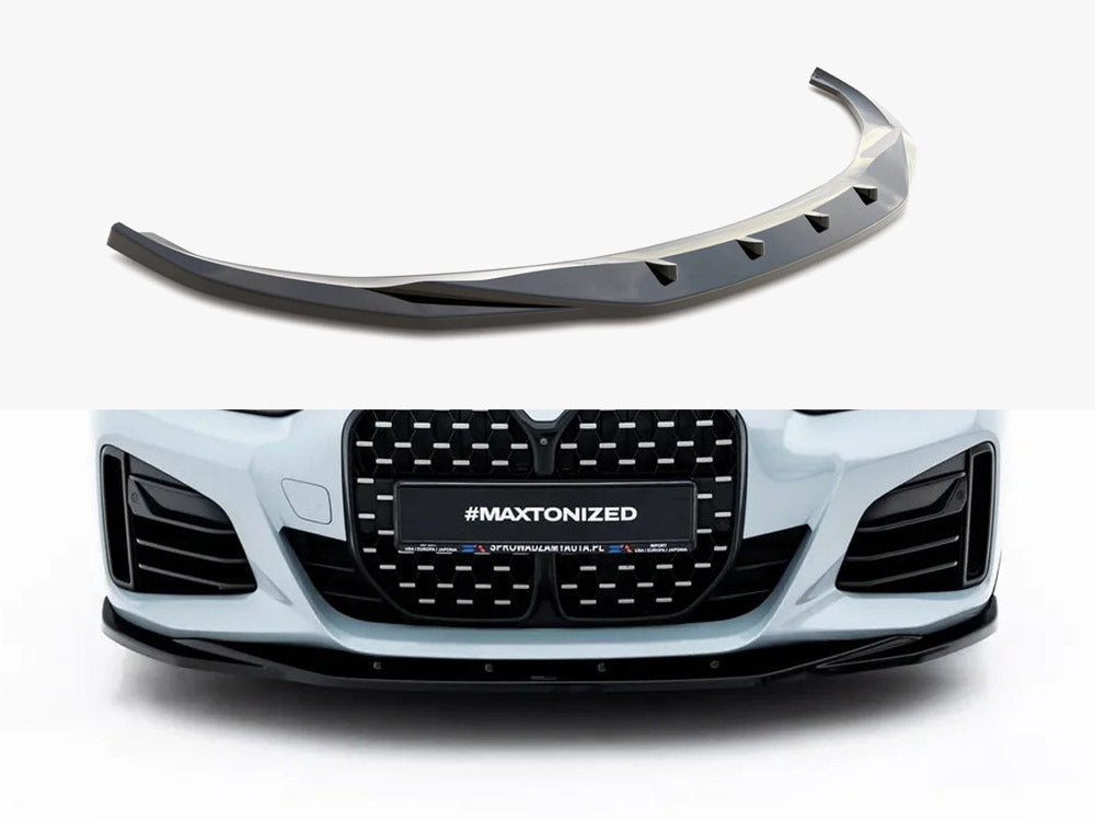 Front Splitter V.3 compatible with BMW 4 / i4 Gran Coupe M-Pack / M440i G26