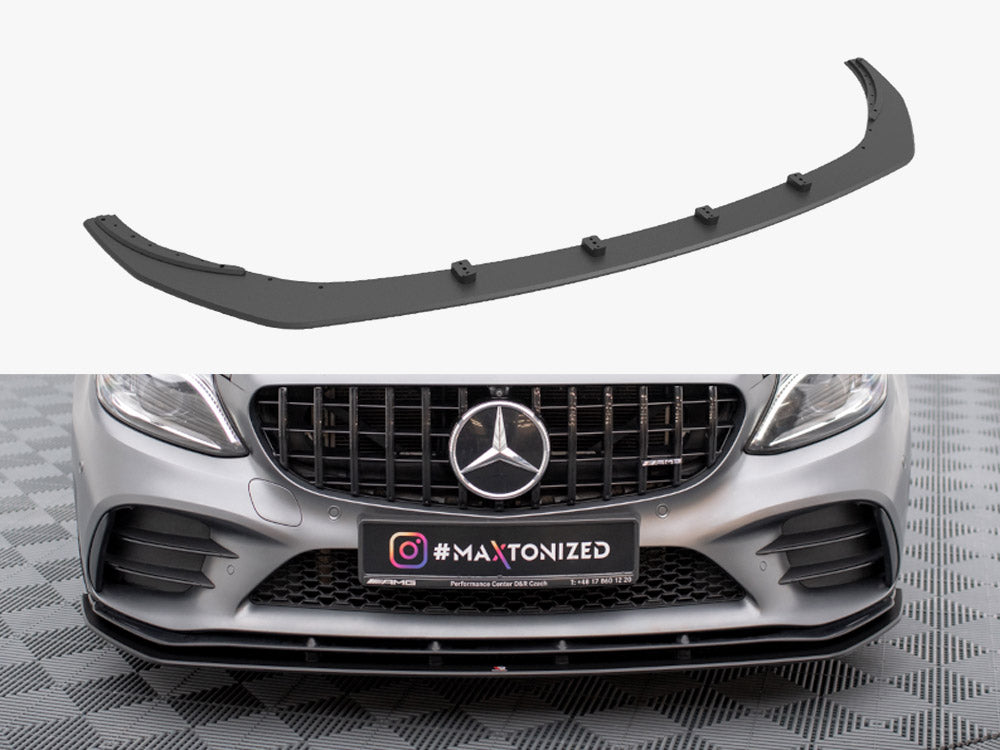 Street PRO Front Splitter compatible with Mercedes-AMG C43 Coupe / Cabrio C205 Facelift / A205 Facelift