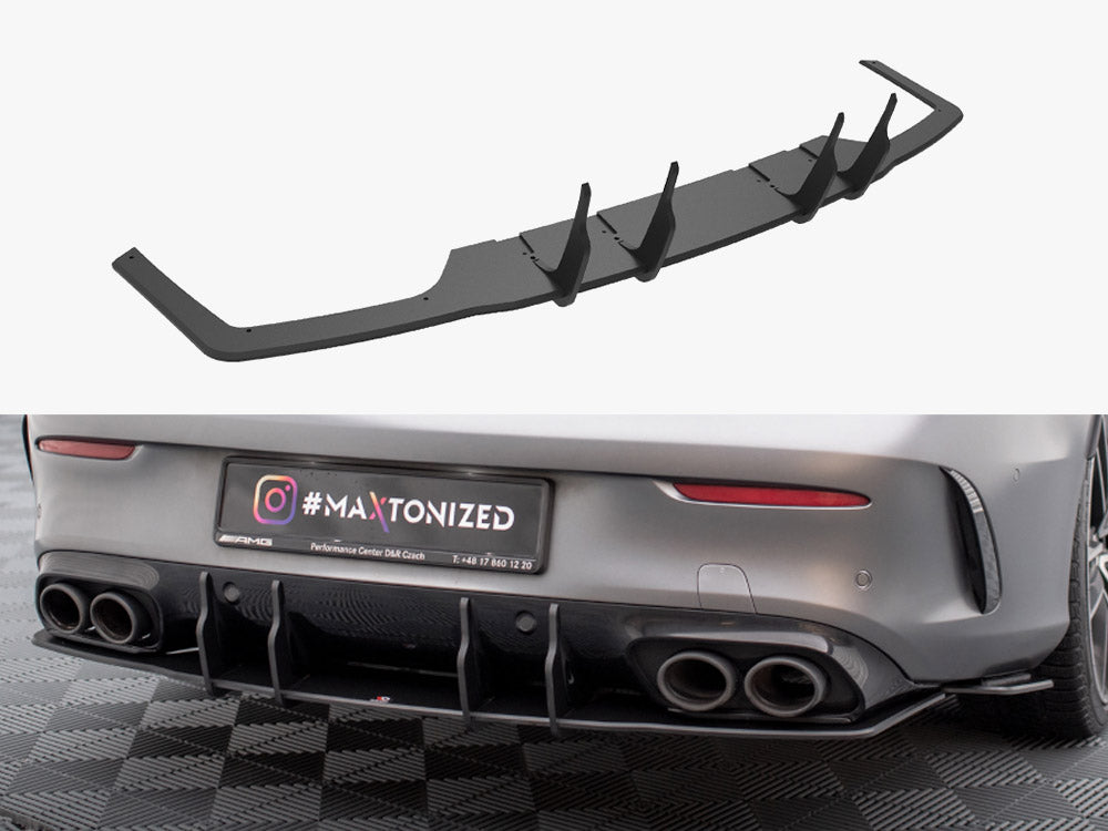 Street PRO Rear Diffuser compatible with Mercedes-AMG C43 Coupe / Cabrio C205 Facelift / A205 Facelift