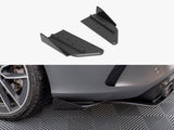Street Pro Rear Side Splitters + Flaps compatible with Mercedes-AMG C43 Coupe / Cabrio C205 Facelift / A205 Facelift